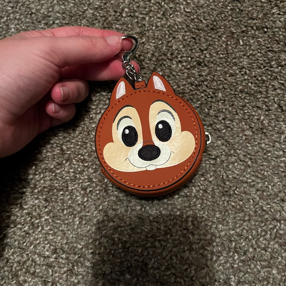 Chip and Dale Mini Clip On Coin Purse/Keychain